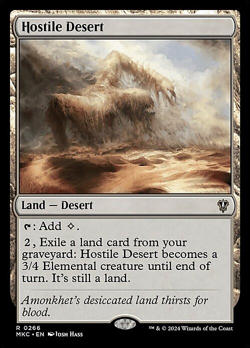 Desierto hostil Frente