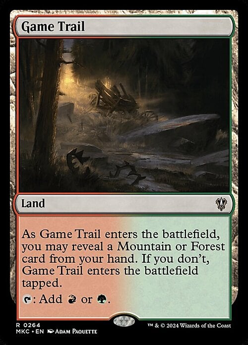 Game Trail Card Front