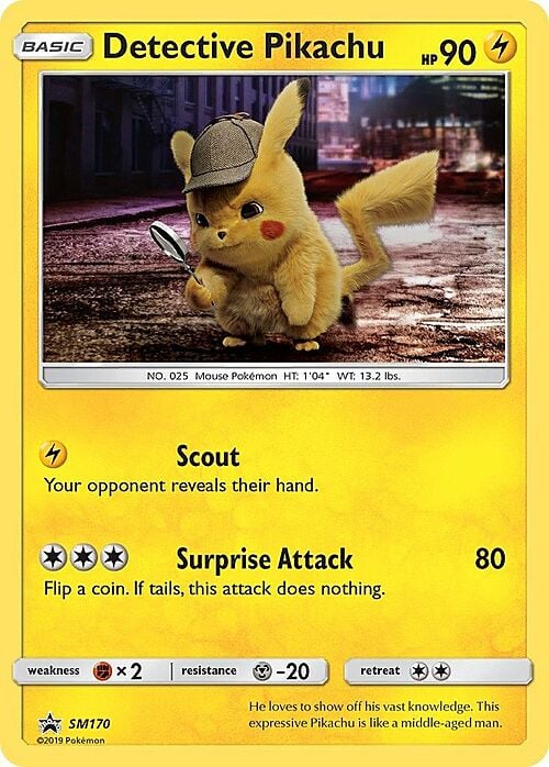 Detective Pikachu Card Front