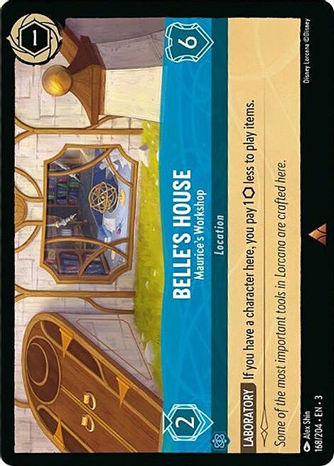 Belle's House - Maurice's Workshop Card Front
