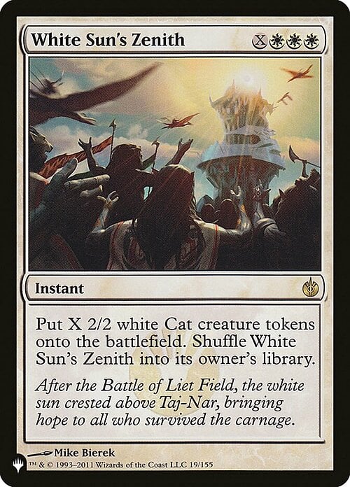 White Sun's Zenith Card Front