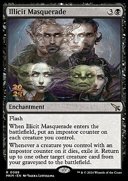 Illicit Masquerade Card Front