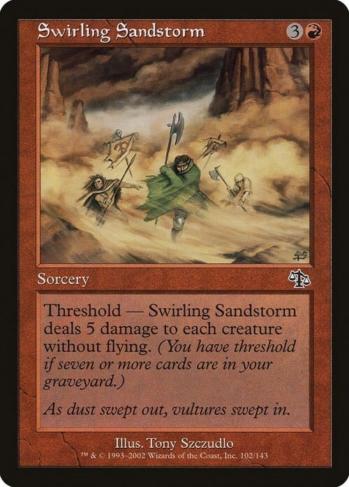 Swirling Sandstorm Card Front