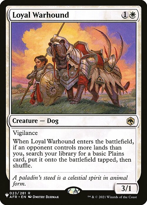 Loyal Warhound Card Front