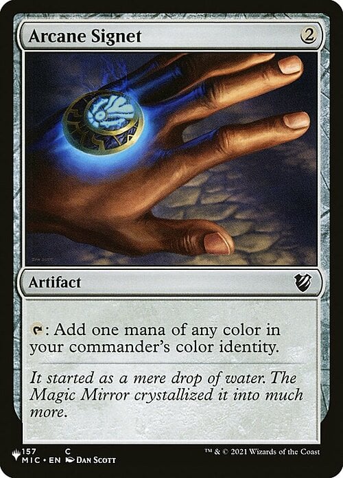 Arcane Signet Card Front