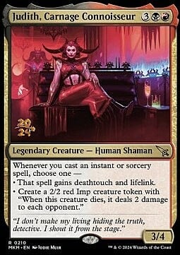 Judith, Carnage Connoisseur Card Front