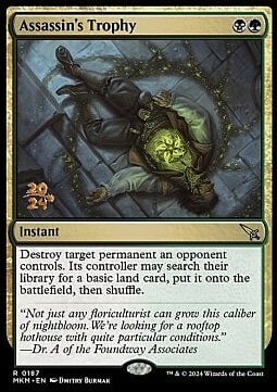 Assassin's Trophy Card Front