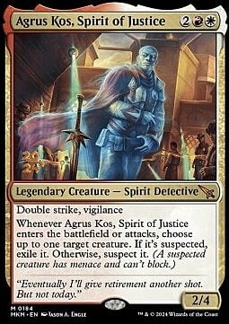 Agrus Kos, Spirit of Justice Card Front