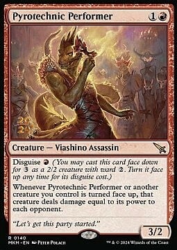 Pyrotechnic Performer Card Front