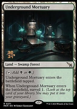 Underground Mortuary Card Front