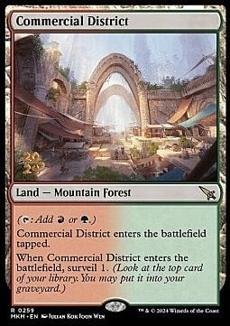 Commercial District Card Front