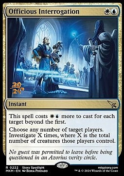 Officious Interrogation Card Front