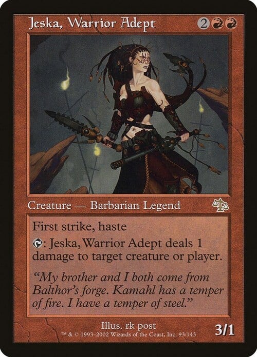 Jeska, Warrior Adept Card Front