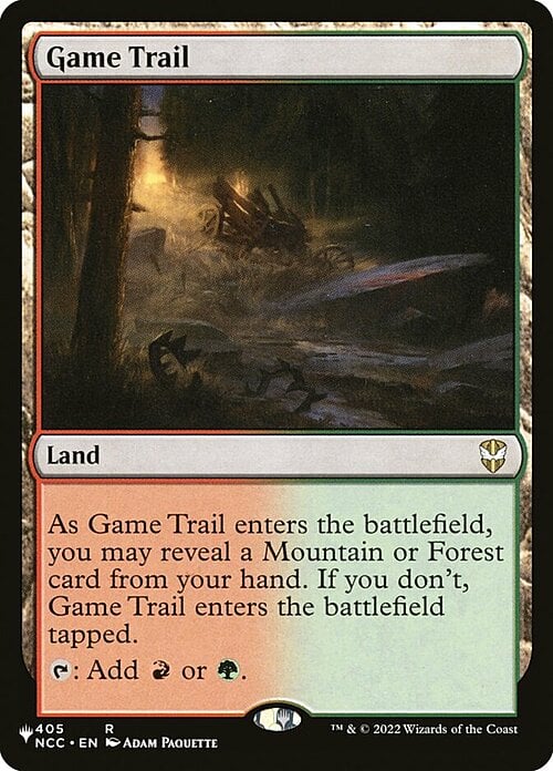 Game Trail Card Front