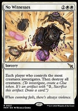 No Witnesses Card Front