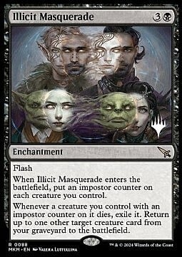 Illicit Masquerade Card Front