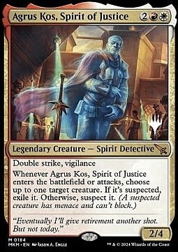 Agrus Kos, Spirit of Justice Card Front