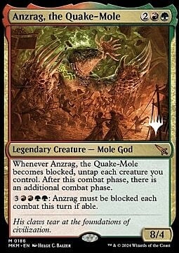 Anzrag, the Quake-Mole Card Front