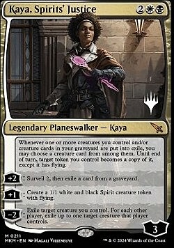 Kaya, Spirits' Justice Card Front