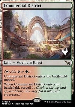 Commercial District Card Front