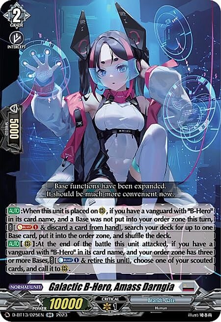 Galactic B-Hero, Amass Darngia Card Front