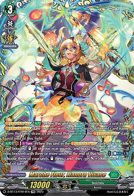 Marche Fleur, Lianorn Vivace Card Front