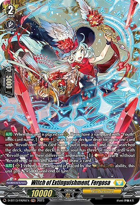 Witch of Extinguishment, Fergosa Card Front