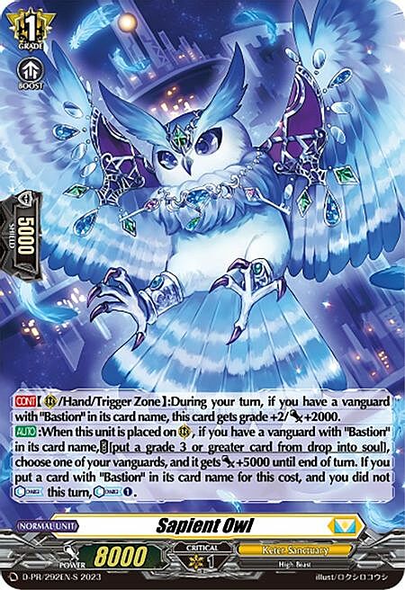 Sapient Owl Card Front