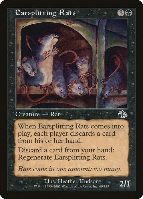 Earsplitting Rats Card Front
