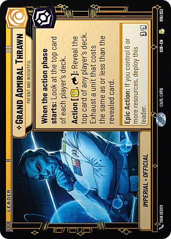 Grand Admiral Thrawn - Patient and Insightful Card Front