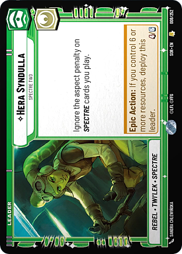 Hera Syndulla - Spectre Two Card Front