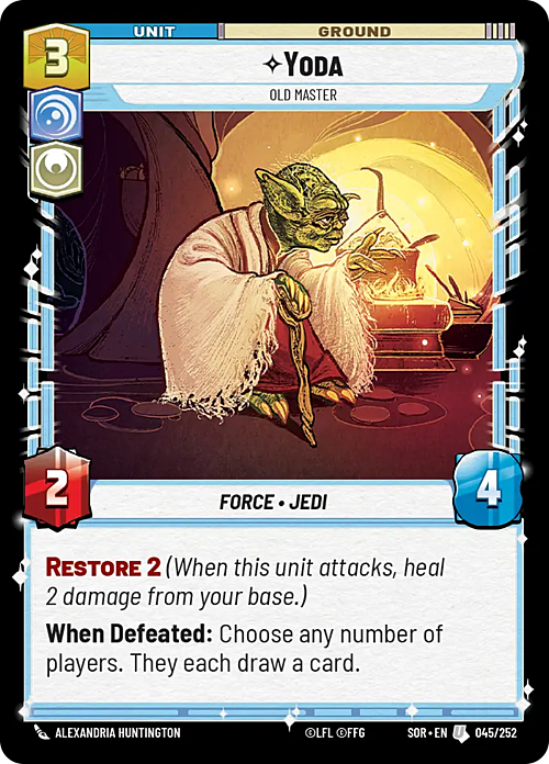 Yoda - Old Master Card Front