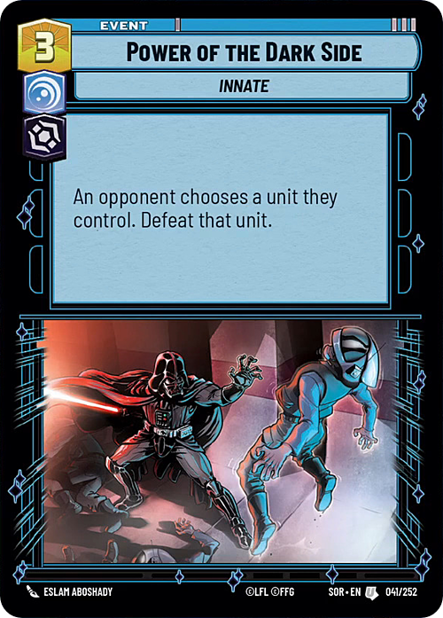 Power of the Dark Side Card Front