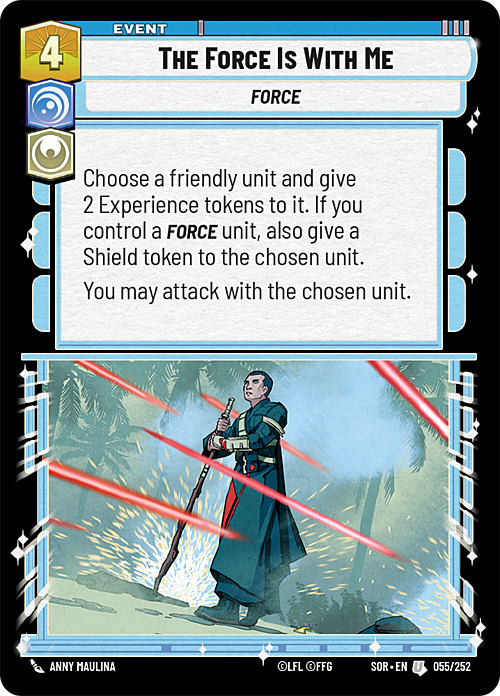 The Force Is With Me Card Front