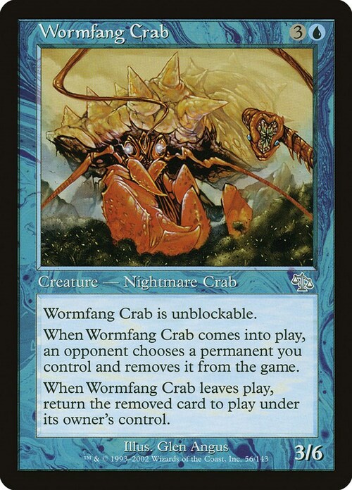 Wormfang Crab Card Front