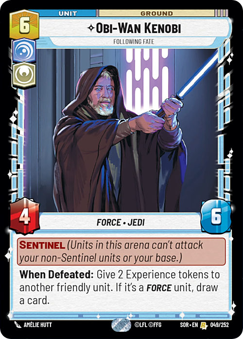 Obi-Wan Kenobi - Following Fate Card Front