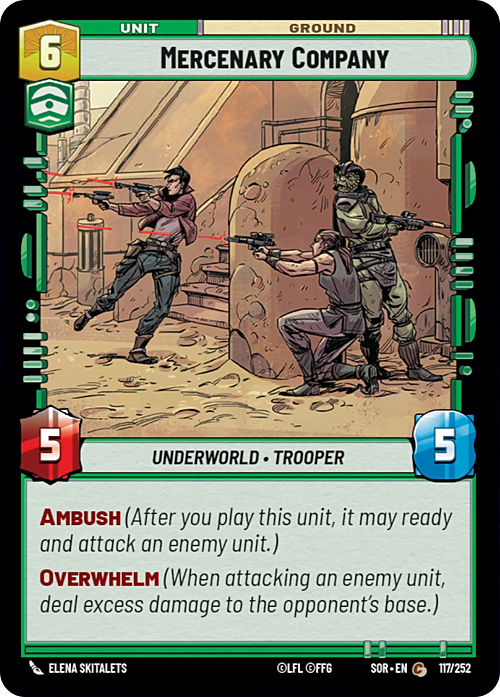 Mercenary Company Card Front