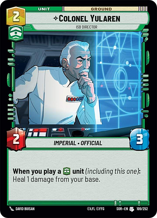 Colonel Yularen - ISB Director Card Front