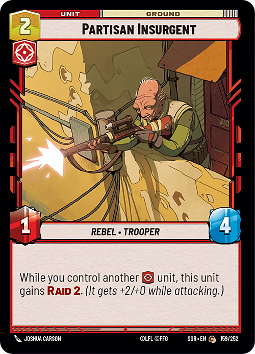 Partisan Insurgent Card Front