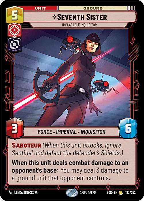 Seventh Sister - Implacable Inquisitor Card Front
