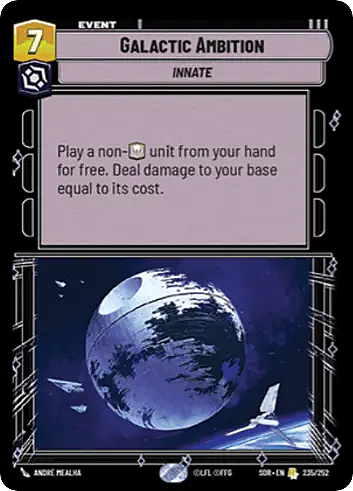 Galactic Ambition Card Front