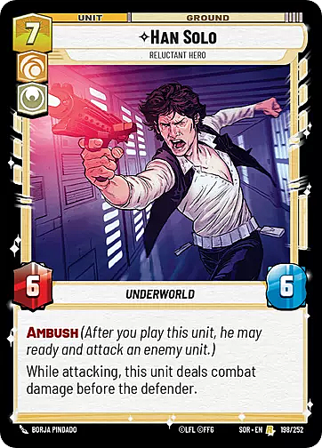 Han Solo - Reluctant Hero Card Front