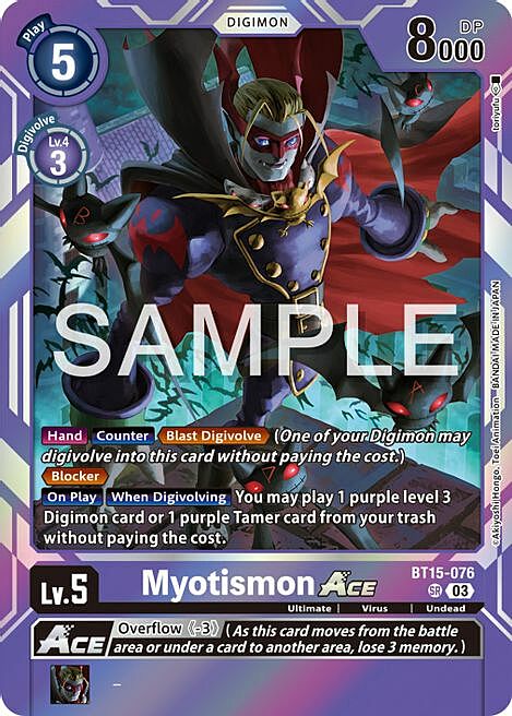 Myotismon Ace Card Front