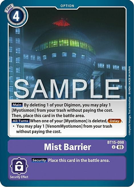 Mist Barrier Card Front