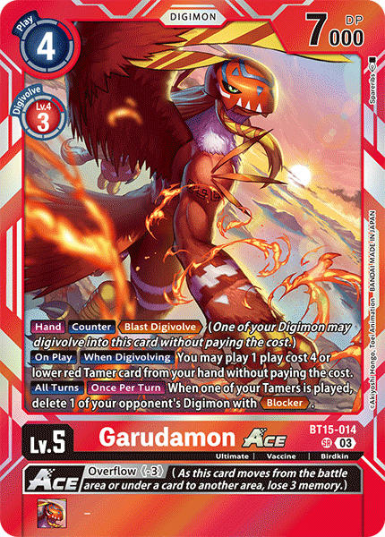 Garudamon Ace Card Front