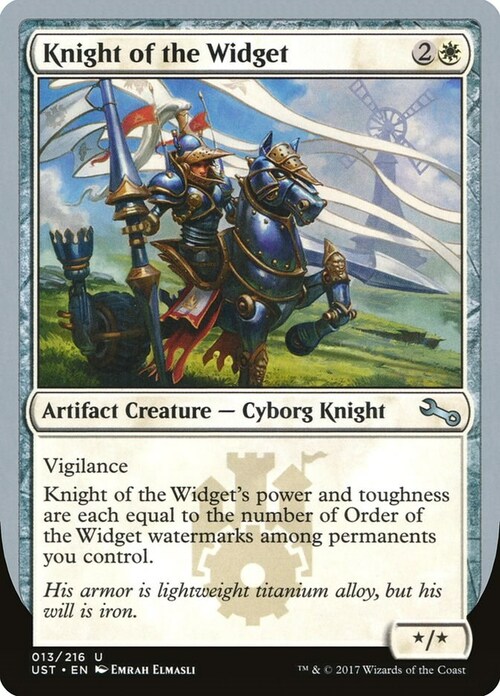 Knight of the Widget Card Front