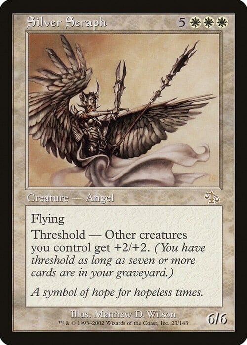 Silver Seraph Card Front