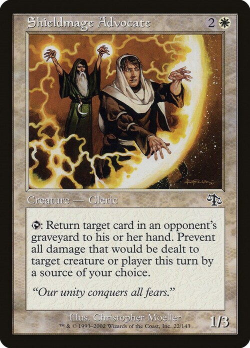 Shieldmage Advocate Card Front