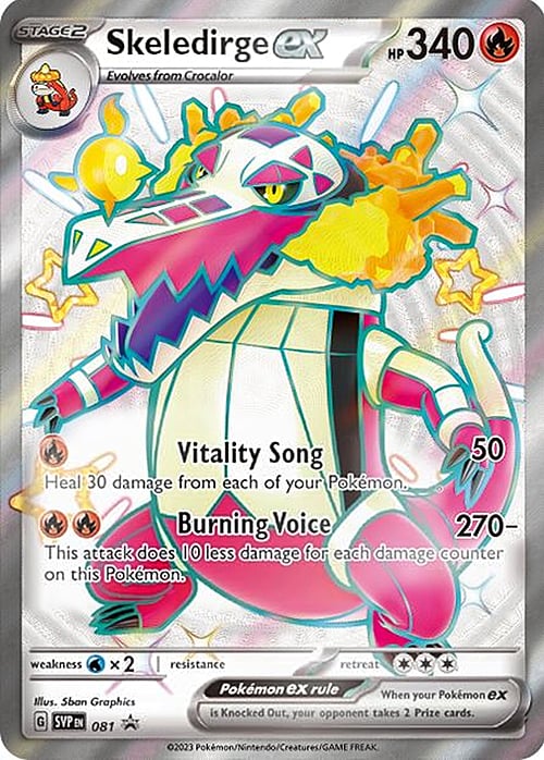 Skeledirge ex Card Front