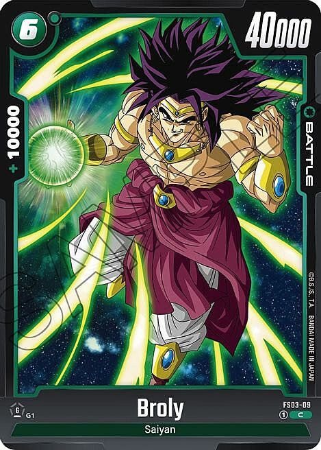 Broly Card Front